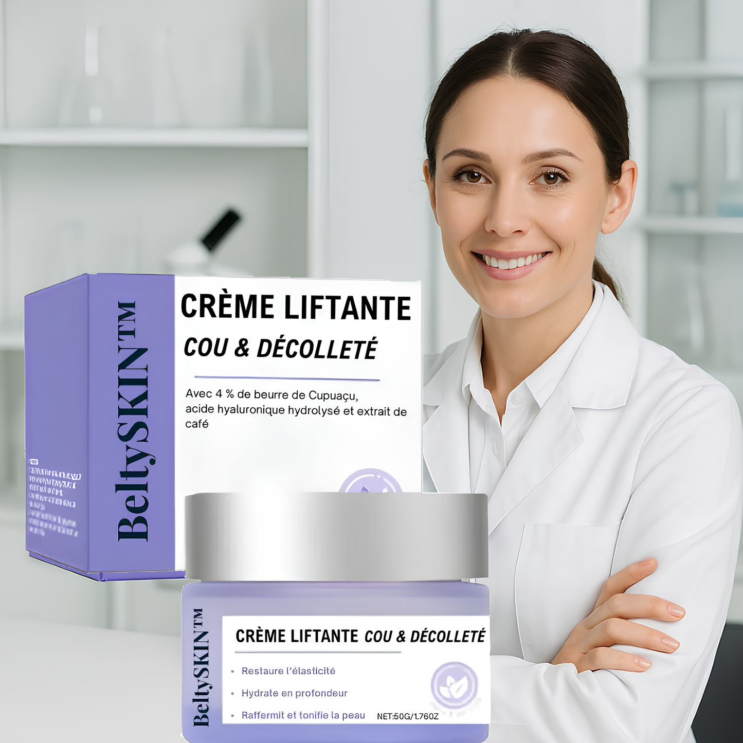 BeltySKIN - Crème Raffermissante Cou & Décolleté