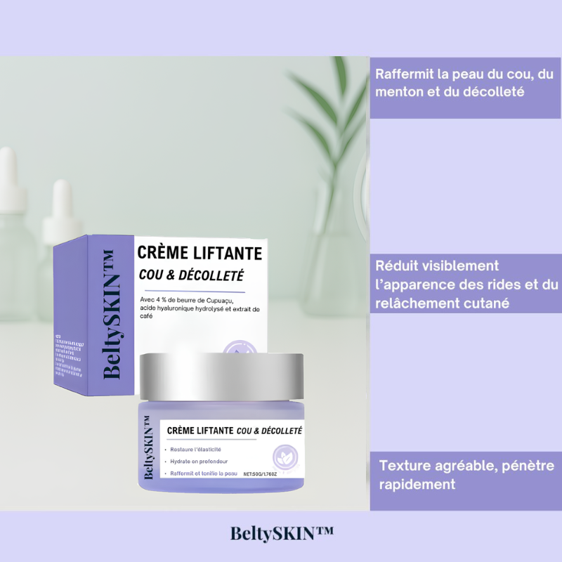 BeltySKIN - Crème Raffermissante Cou & Décolleté